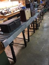 We have 5 of these commercial Conveyor Tables. Note the legs are adjustable.