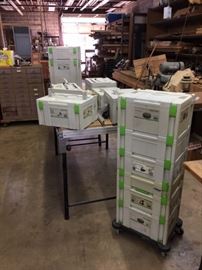 FESTOOL Systainers! Some have the tools in them several are empty. The empty systainers will be sold individually. 