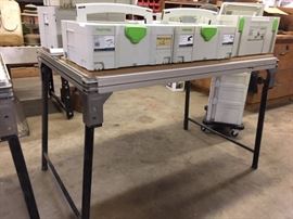 Festool Larger Work Table MFT 1080. These are really nice tables. The legs fold up for easy storage.