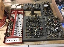 A massive collection of router bits, etc...