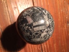 Fossil Crinoid Quartz Sphere