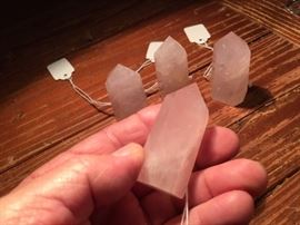 Pink Rose Quartz Crystals