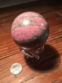 Rhodonite Sphere