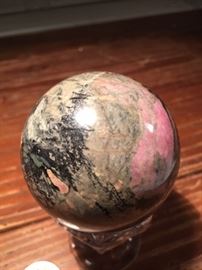 Rhodonite Sphere