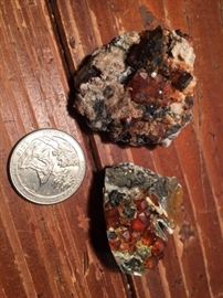 Garnet & White Quartz