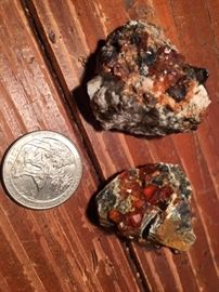 Garnet & White Quartz