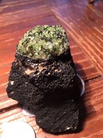 Green Olivine on Volcanic Rock