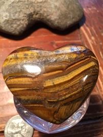 Tiger's Eye  Heart