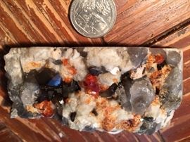 Garnet, White Quartz, and Smokey Quartz!