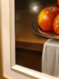 Andras Gombar 1946 Dutch School, Oil on panel, Still life on a table, Signed lower right