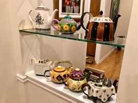 Large vintage teapot collection