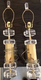 Lucite sconces