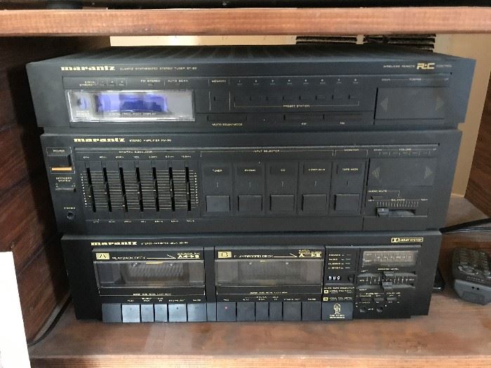Vintage Marantz Stereo component system, cassette, turntable, etc.