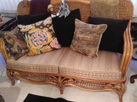 Rattan, one of two pieces