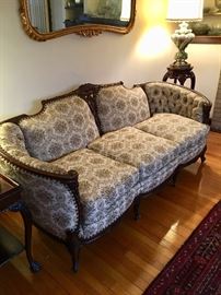 Vintage upholstered sofa Couch