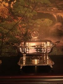 Servers, Silver plate, Chafing Dishes, Platters
