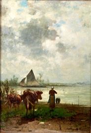 	Richard Burnier Painting Dutch Landscape