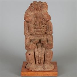 	Pre-Columbian Ticoman Fire God Statue