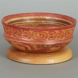 	Pre-Columbian Ceramic Maya Bowl