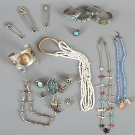 Large Group of Native American Jewelry