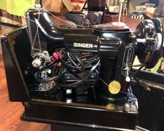 Vintage portable Singer sewing machine