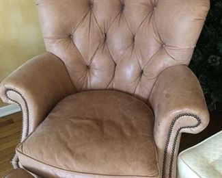 Leather armchair with.....