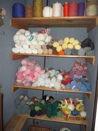 closet full of yarn