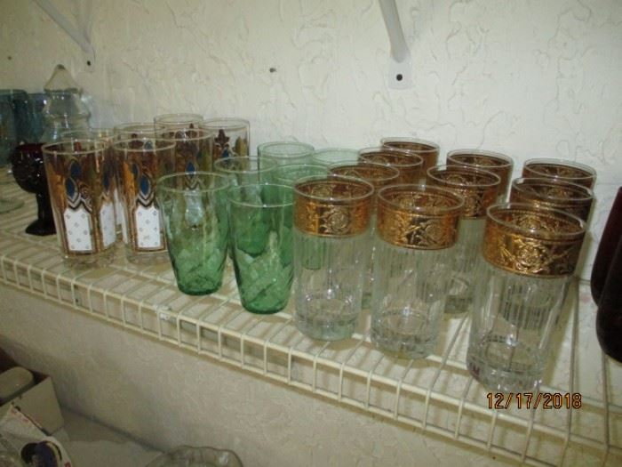 other colorful glass ware