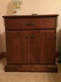 Handcrafted Solid Walnut Bedroom Nightstand x2