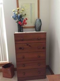 Two Antique Tallboy Dressers - Mid-Century