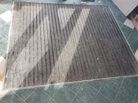 In floor dirt catcher mat