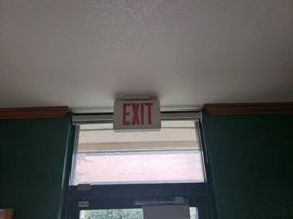 Lot 4 exit signs