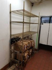 Metro rack with soda system setup and connections