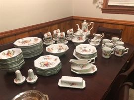 Vintage Johnson Brothers "Fresh Fruit" Octagon Staffordshire China, entire set