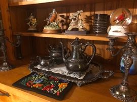 Silver plated tea set