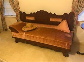 1890's Fainting sofa with fold out bed