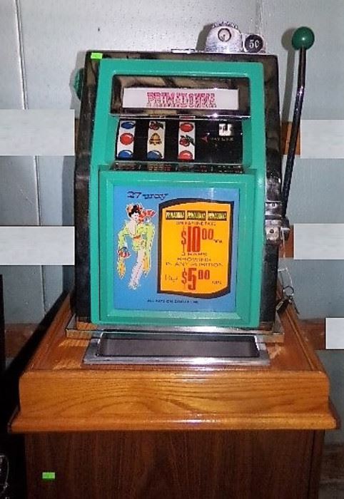 380.1 Mills BellOMatic Corp Primadonna 5 cent Slot Machine