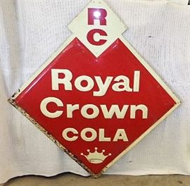 421 Vintage Royal Crown Cola Advertising Sign