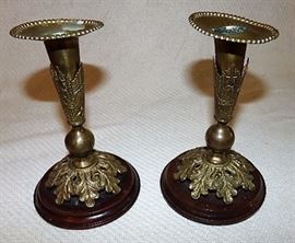287.1 1870 US Army Helmet Candle Holders