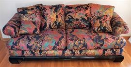 356 Karpan Black Lacquer Oriental Sofa