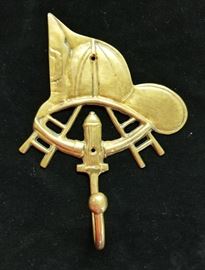 369 Brass Firemans Hat Hook