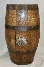 493.1 Wood Advertising Barrel