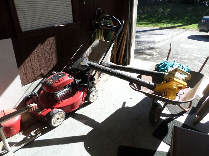 Toro Lawnmower & some blowers (both gas & electric)