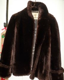 funky faux fur vintage jacket