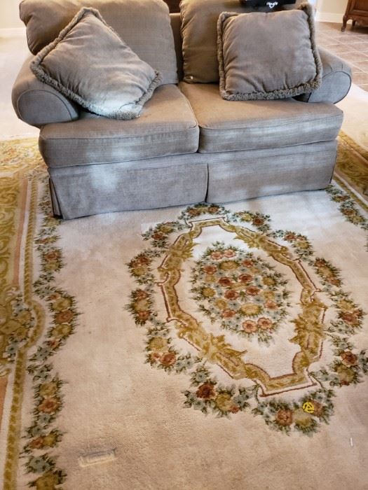 Couch and room size rug