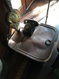 Copper bucket and does anyone remember the rotary phone??