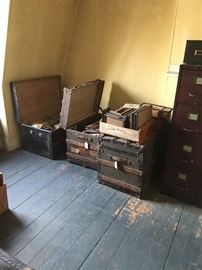 Trunks in attic still going through