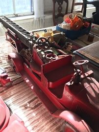 Buddy L large ladder truck