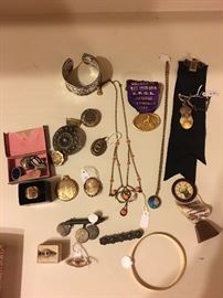 Jewelry, badges 