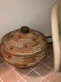 Large covered basket